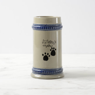 MEOW MEOW CAT LOVERS DESIGN #CatLady #FelineFashio Beer Stein