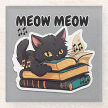 Meow Meow Cat Reading Book