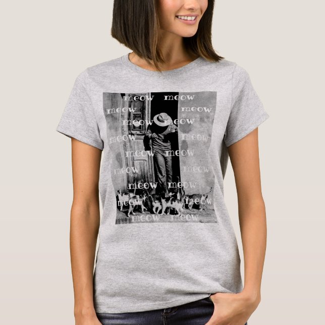 Meow Meow Cat T-Shirt (Front)