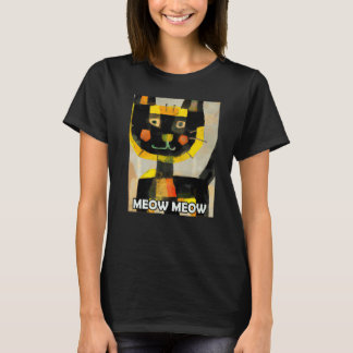 Meow Meow Cute Cat Kitty Kitten In Cat Style T-Shirt