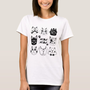 Meow Meow Cute Kawaii Cat Lover T-Shirt