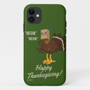 MEOW MEOW HAPPY THANKSGIVING funny holiday gift    Case-Mate iPhone Case