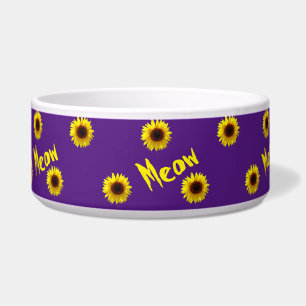 Meow Meow  - Sunflowers Pet Bowl