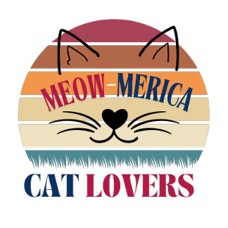 Meow-Merica Cat Lovers – Patriotic 4th of July T-S T-Shirt