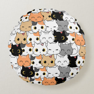Meow Nation Round Cushion