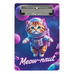 Meow-naut  mini clipboard