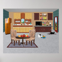 Meow-nificent kitchen