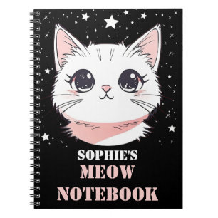 Meow Notebook with Cute Cat 