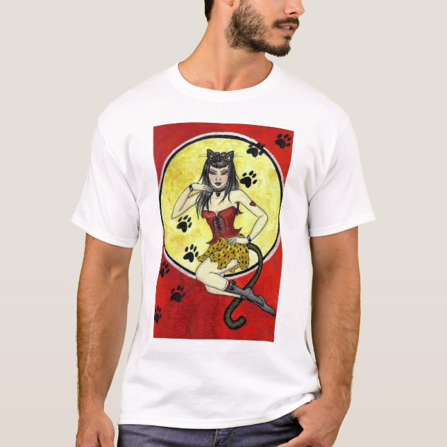 Meow - PinUp Girl - SHIRT (Front)
