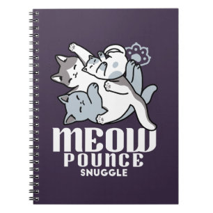 Meow Pounce Snuggle – Cute Sleeping Cats Notebook