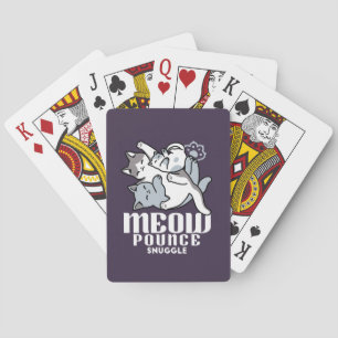Meow Pounce Snuggle – Cute Sleeping Cats Playing Cards