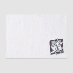 Meow Pounce Snuggle – Cute Sleeping Cats Tissue Paper