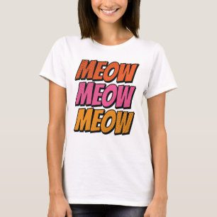  Meow Pow! - A Comic Book Style for Cat Lovers T-Shirt