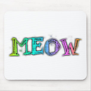 Meow Rainbow Mouse Pad
