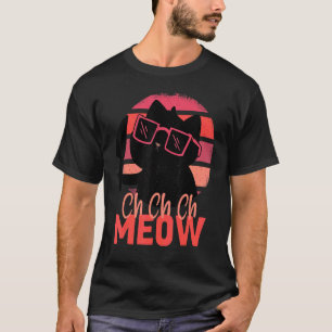 Meow Scary Halloween Cat Horror Slasher Knife T-Shirt