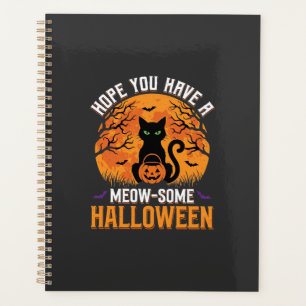 Meow-Some Halloween Black Cat Planner