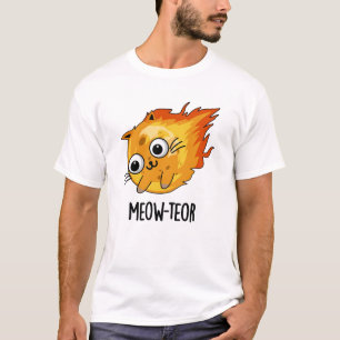 Meow-teor Funny Meteor Pun T-Shirt