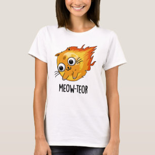 Meow-teor Funny Meteor Pun  T-Shirt