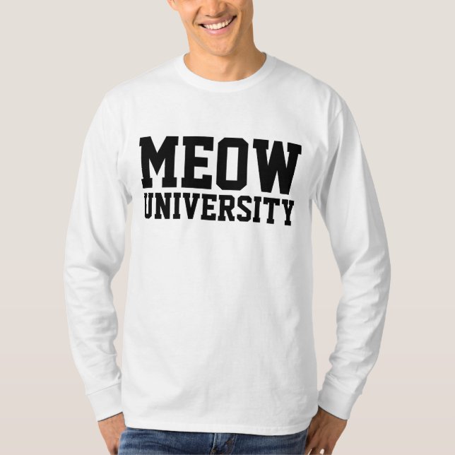 MEOW UNIVERSITY T-shirts (Front)