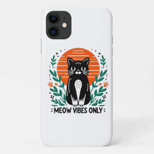 meow vibes only Case-Mate iPhone case