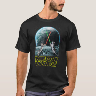 Meow Wars Ca Funny S For Cats Lovers T-Shirt
