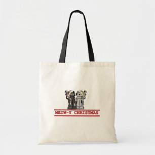 Meow-y Christmas t-shirts and Gifts Tote Bag
