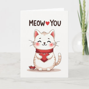 Meow You Love Kitten Art Card