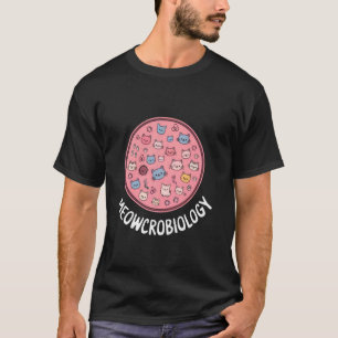 Meowcrobiology Lab week Biology Cat Laboratory Bio T-Shirt