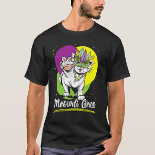 Meowdi Gras Cat Mardi Gras New Orleans Louisiana T-Shirt