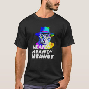 Meowdy Cat Meme Texas Funny Cat Cowboy Premium T-Shirt