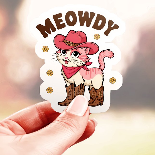 Meowdy Cowgirl Cat Vinyl (Creator Uploaded)
