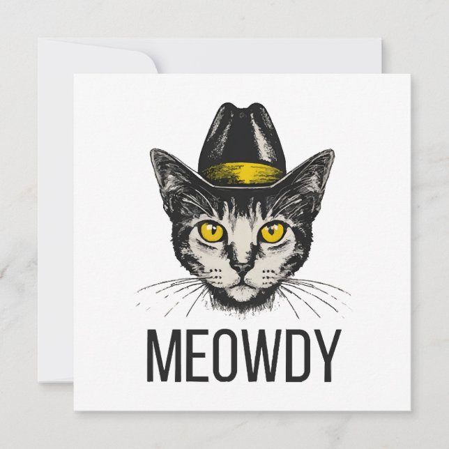 Meowdy Funny Cat (Front)