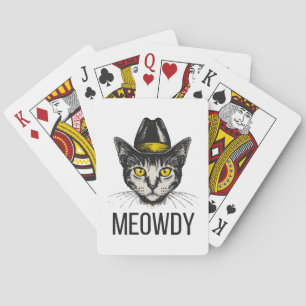 Meowdy Funny Cat Playing Cards