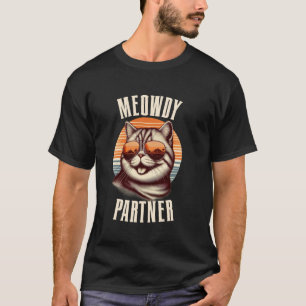 Meowdy Partner Funny Cat Vintage Graphic T-Shirt