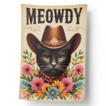 Meowdy Partner Western Cowboy Cat
