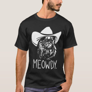 Meowdy Texas Cat Meme T-Shirt