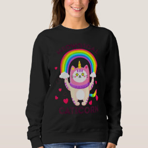 Meowgical Caticorn Cat Santa Claus Unicorn Christm Sweatshirt