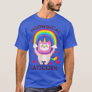 Meowgical Caticorn Cat Santa Claus Unicorn Christm T-Shirt