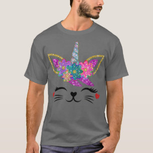 Meowgical Caticorn Cute Cat Unicorn Face For Kitte T-Shirt