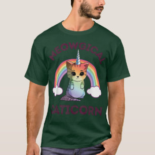 Meowgical Caticorn T Cat Unicorn Girls Women Kitt T-Shirt
