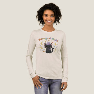 Meowgical Night Cute Halloween Tri-Blend Shirt