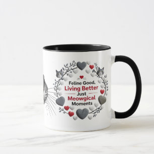 Meowgical Vibes – Living Better Cat Combo Mug (11 