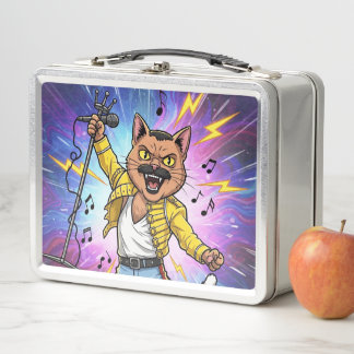 Meowhemian Rhapsody Metal Lunch Box