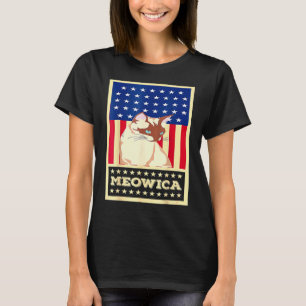 Meowica Cat 4th Of July And American Flag For Men T-Shirt