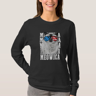 Meowica Cat Eagle American Symbol Usa Patriotic Pr T-Shirt