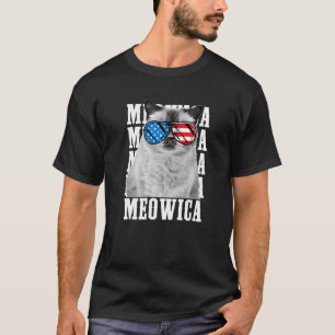 Meowica Cat Eagle American Symbol Usa Patriotic Pr T-Shirt