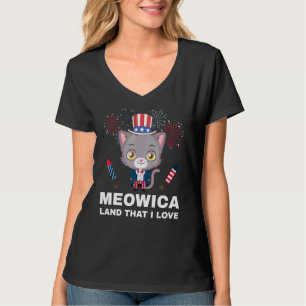 Meowica Land That I Love Usa T-Shirt