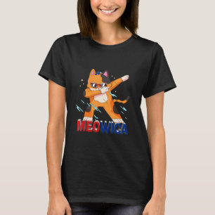 Meowica Pet Cat 4th Of July Patriotic American Pr T-Shirt