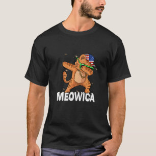 Meowica Pet Cat 4th Of July Patriotic American Pr T-Shirt