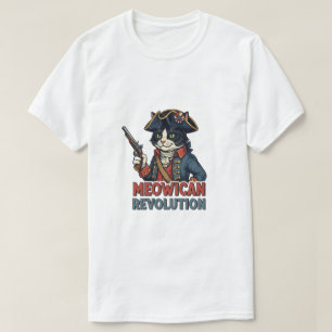 Meowican Revolution – Patriotic Cat T-Shirt
